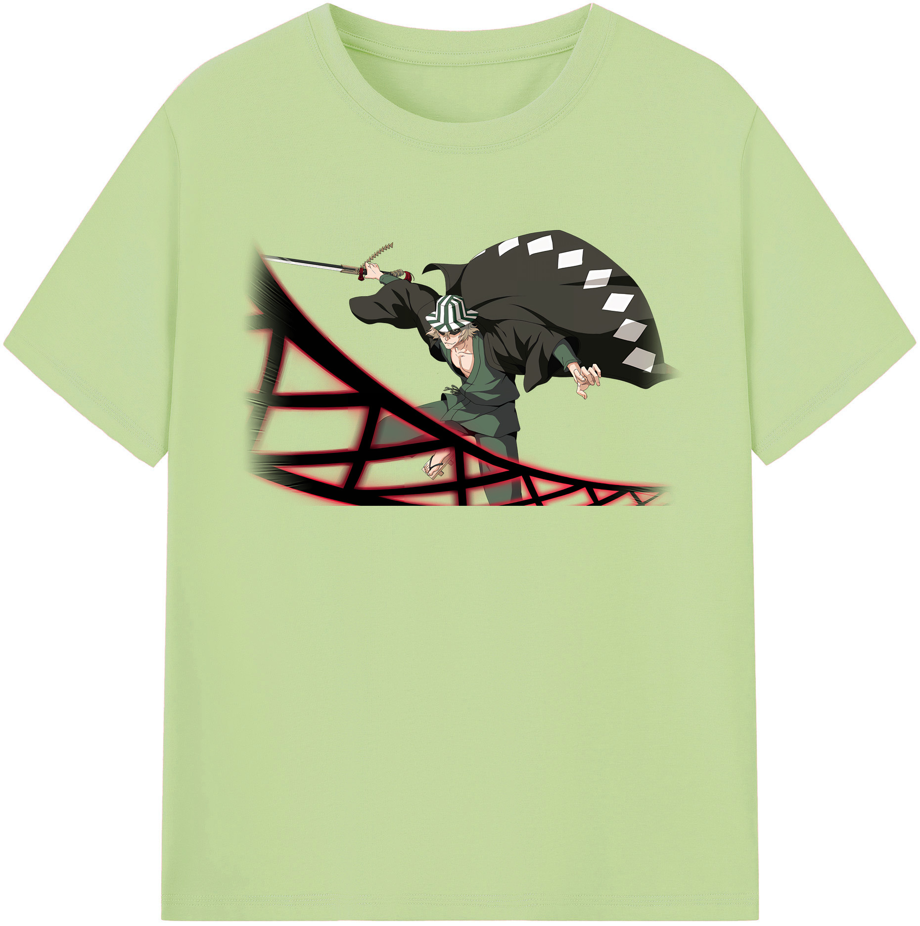 （画像用） "ブリーチ 浦原 喜助（うらはら きすけ） BLEACH Urahara Kisuke " 綿100％半袖Tシャツ（フロントプリント）